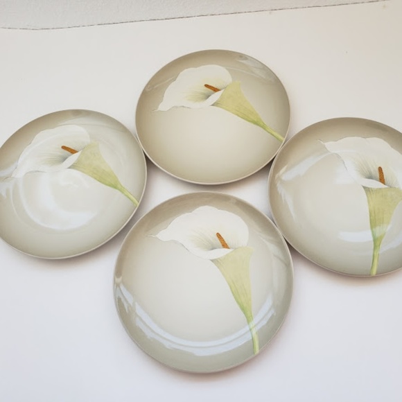 Noritake Other - Noritake stoneware Calla Lily NEW set of4 plates